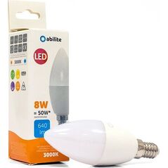 Abilite ŻARÓWKA LED ABILITE ŚWIECZKA MLECZNA B.CIEPŁA E14 8W/230V 640LM C37 7316629 5901583549106