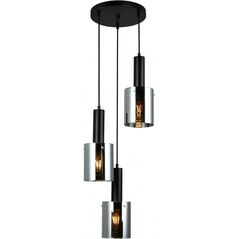 Lampa wisząca Italux Lampa wisząca dymiona do jadalni Italux Sardo PND-5581-3A-BK+SG 7338457 5900644311294