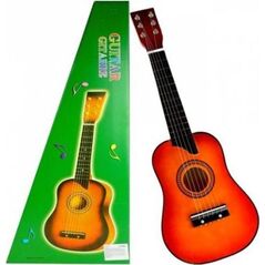 Lean Sport Gitara Drewniana Klasyczna z Kostką Czerwona 60 cm 7345242 5903802450286