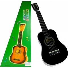 Lean Sport Gitara Drewniana Klasyczna z Kostką Czarna 60 cm 7345247 5903802450262