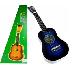 Lean Sport Gitara Drewniana Klasyczna z Kostką Niebieska 60 cm 7345248 5903802450279