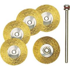 Proxxon Szczotki druciane Proxxon 22 mm dyski mosiądz [5 cz.] 7463829 4006274289628