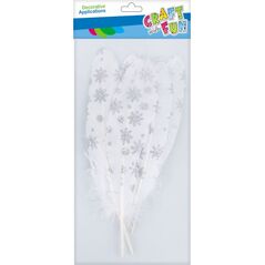 Craft with Fun CF OZDOBA DEK PIORKA 17-22CM 6SZT GWIAZDK 20/600 7615527 5908275110262
