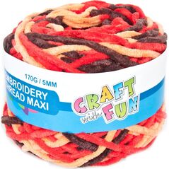 Craft with Fun CF OZDOBA DEK MULINA GIGA 170G 5MM CZERW MIX6/60 7615570 5908275111740