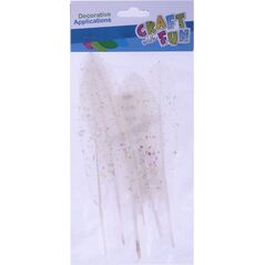 Craft with Fun CF OZDOBA DEK PIORKA 17-22CM 6SZT KONFETT 20/600 7615723 5908275135333