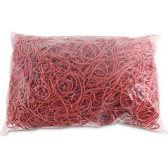 Office Products Gumki Recepturki Office Products, Średnica 80Mm, 1,5X1,5Mm, 60% Kauczuku, 1000G, Zgrzewka, Czerwone 7624549 5901503696668