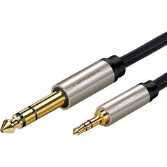 Kabel Ugreen Jack 3.5mm - Jack 6.3mm 5m srebrny (UGR548GRY) 7680115 6957303816309
