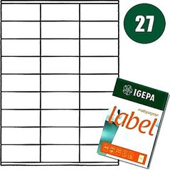 Mondi ETYKIETY A4 IGEPA 70.0 X 32.0 MM BIAŁE (100) 7699978 4026343004914