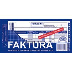 Michalczyk & Prokop FAKTURA NETTO 1/3 A4 (PEŁNA) (O+1K) MICHALCZYK I PROKOP 7703057 5906858000795