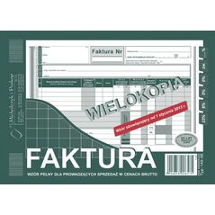 Michalczyk & Prokop FAKTURA BRUTTO A5 (PEŁNA) (WIELOKOPIA) MICHALCZYK I PROKOP 7703068 5906858003871