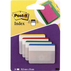 Post-it ZAKŁADKI POST-IT 50.8 X 38 MM 686-F1 PROSTE DO SZUFLAD 4 KOLORY PO 6 SZT 7703846 51131936201