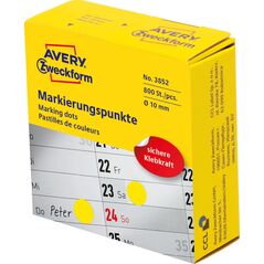 Avery Zweckform Kółka do zaznaczania w dyspenserze Avery Zweckform, 800 szt./rolka, O10 mm, żółte, ŻÓŁTY 7704006 4004182038529