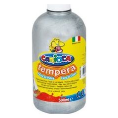 Carioca Farba Tempera 500ml srebrna 7704028 8003511027254