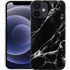 Crong Crong Marble Case etui na iPhone 12 Mini (czarny) 7718172 5907731986717