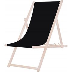 Platinet PLATINET LEŻAK OGRODOWY DREWNIANY SUMMER SUNBED CZARNY[45433] 7740466 5907595454339