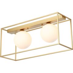 Lampa sufitowa Italux Lampa przysufitowa złota do sypialni Italux Mediamo MXM-4582/2 GD 7921503 5900644312741