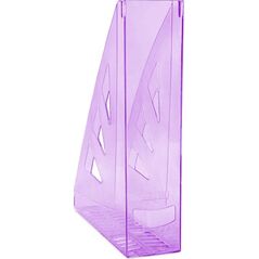 Office Products Pojemnik na dokumenty OFFICE PRODUCTS, ażurowy, A4, transparentny fioletowy 7922635 5901503693865