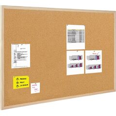 Bi-Office Tablica korkowa BI-OFFICE, 120x60cm, 2-warstwy korka, rama drewniana 7923563 5603750019121