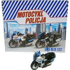Hipo Motocykl Policja 13cm z napędem, światło, dźwięk (HKG104) 7982971 5902447031409