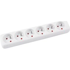 Office Products Przedłużacz OFFICE PRODUCTS,6 gniazd, 3m, z uziemieniem, biały 8012377 5901503697245
