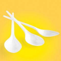 Office Products Łyżka plastikowa OFFICE PRODUCTS, 17cm, 100 szt., biała 8012433 5901503668986