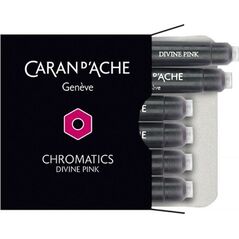 Caran d`Arche Naboje atramentowe Chromatics różowe 6 sztuk 8012895 7630002329866