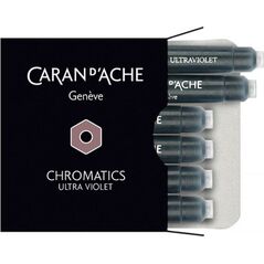 Caran d`Arche Naboje atramentowe Chromatics fioletowe 6 sztuk 8012902 7630002329873