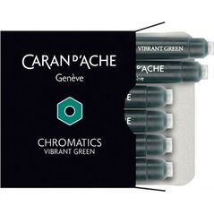 Caran d`Arche Naboje atramentowe Chromatics ciemny zielony 6 sztuk 8012903 7630002329910