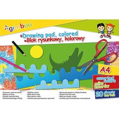 Gimboo Blok rysunkowy A4 20k mix kolorów 8013432 5901503686614