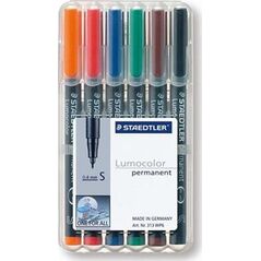Staedtler STAEDTLER Folienstift Lumocolor S perm 6St 8160830 4007817308493