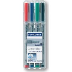Staedtler STAEDTLER Folienstift Lumocolor B nonperm 4St 8160833 4007817304211