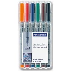 Staedtler STAEDTLER Folienstift Lumocolor F nonperm 6St 8160836 4007817323588
