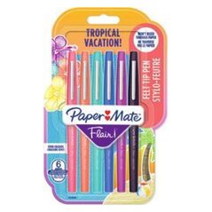 Paper Mate PAPER MATE Faserschreiber Flair M 0,7mm Tropical Vacat. 6er Blister 8160908 3026980289065