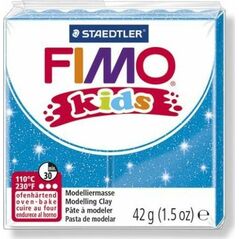 Fimo Masa plastyczna termoutwardzalna Kids brokatowa niebieska 42g 8161856 4007817804964