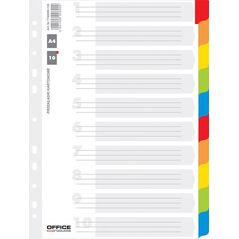 Herlitz PRZEKŁADKI KARTONOWE A4 INDEX LAMINOWANY 10 KOLORÓW 8201507 5901498006909