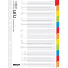 Herlitz PRZEKŁADKI KARTONOWE A4 INDEX LAMINOWANY 12 KOLORÓW 8201508 5901498006923