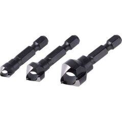 Wolfcraft ZESTAW POGŁĘBIACZY 8 12 16 MM WOLFCRAFT - Z WYRZUTNIKIEM TRZPIEŃ 6-KĄTNY WF4375000 WOLFCRAFT 8362849 4006885437500