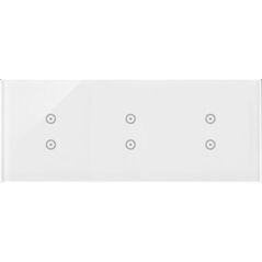 Kontakt-Simon Simon 54 Touch Panel dotykowy 3 moduły 2 pola dotykowe pionowe, 2 pola dotykowe pionowe, 2 pola dotykowe pionowe, DSTR3333/70 8385616 5902787862732