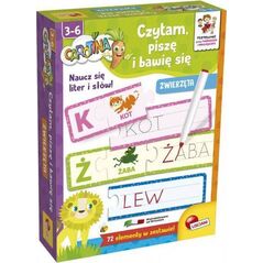 Lisciani LISCIANI CAROTINA BAWIĘ SIĘ, CZYTAM I PISZĘ ZWIERZĘTA 8485759 8008324086931
