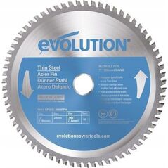Evolution Piła widiowa TCT do cięcia cienkiej stali 180mm / 68z do pilarek 8507564 849713021199