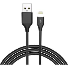 Kabel USB Libox USB-A - Lightning 1 m Czarny (LB0067L) 8597046 5901811404313