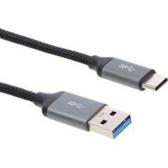 Kabel USB Montis USB-A - USB-C 1 m Czarno-szary (MT003) 8597047 5901811403668