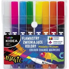 Derform Flamastry zmieniające kolor 8szt KIDEA 8618608 5901130083985