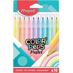 Maped Flamastry Colopeps Pastel 10 kolorów 8618618 3154148454694