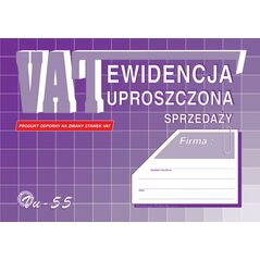 Michalczyk & Prokop Ewidencja uproszczona sprzedaży VU-55 8663364 5906858011388