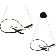 Lampa wisząca Milagro Nowoczesna lampa sufitowa ledowa czarna Milagro ML6771 8676612 5902693767718