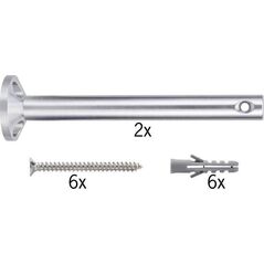 Paulmann System linkowy wspornik sufitowy 1 para, chrom, fi16mm 8687279 4000870178065