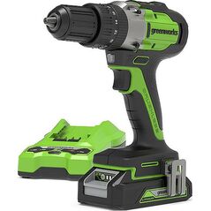 Wiertarko-wkrętarka Greenworks GD24DD60K2 24 V 1 x akumulator 2 Ah 8687704 6952909069142