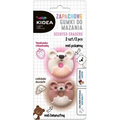 Derform Gumki do mazania zapachowe Misie 2szt KIDEA 8723605 5901130080427