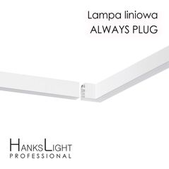 Lampa sufitowa HanksLight Lampa LED HanksLight,white,liniowa,alu,zwiesz,wtyczka-opcja łączenia,1200mm,down36W,4000K 8847728 5906721170099